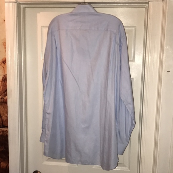 Men’s Modena by Christopher Lena Tall Man Dress Shirt Blue Size 17.5T - Picture 7 of 7